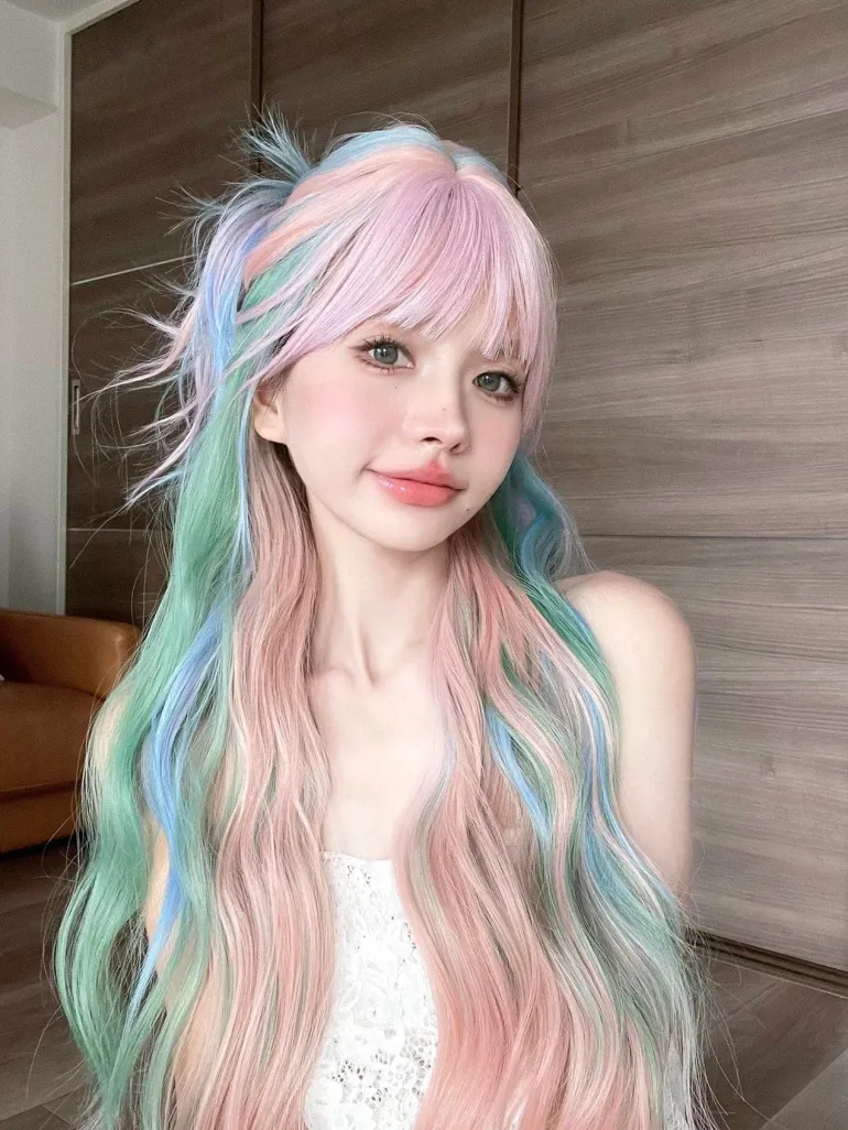 Mermaid Pastel Long Cosplay Wig