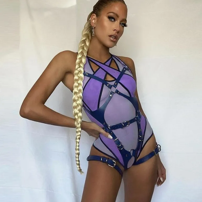 Mesh Criss Cross Monokini
