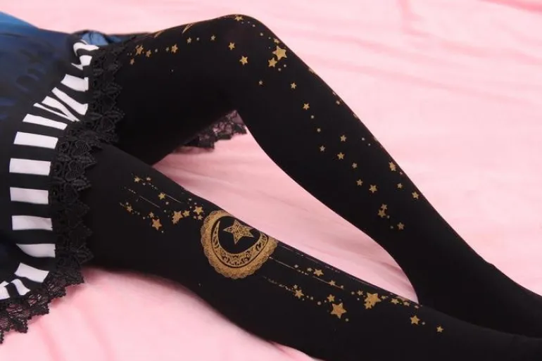 Midnight Steampunk Tights