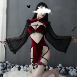 Midnight Witch Cosplay Lingerie Set