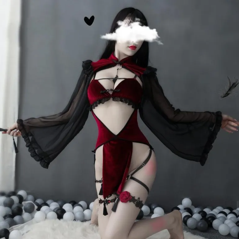 Midnight Witch Cosplay Lingerie Set