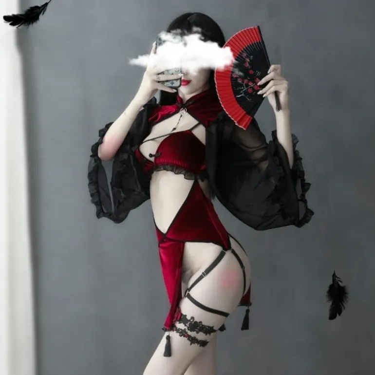 Midnight Witch Cosplay Lingerie Set