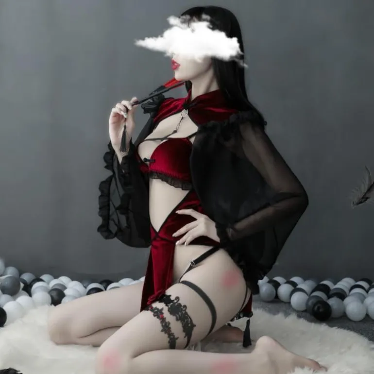 Midnight Witch Cosplay Lingerie Set