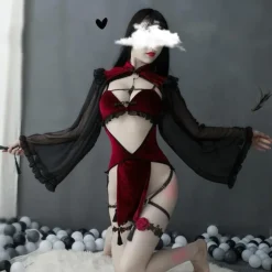 Midnight Witch Cosplay Lingerie Set
