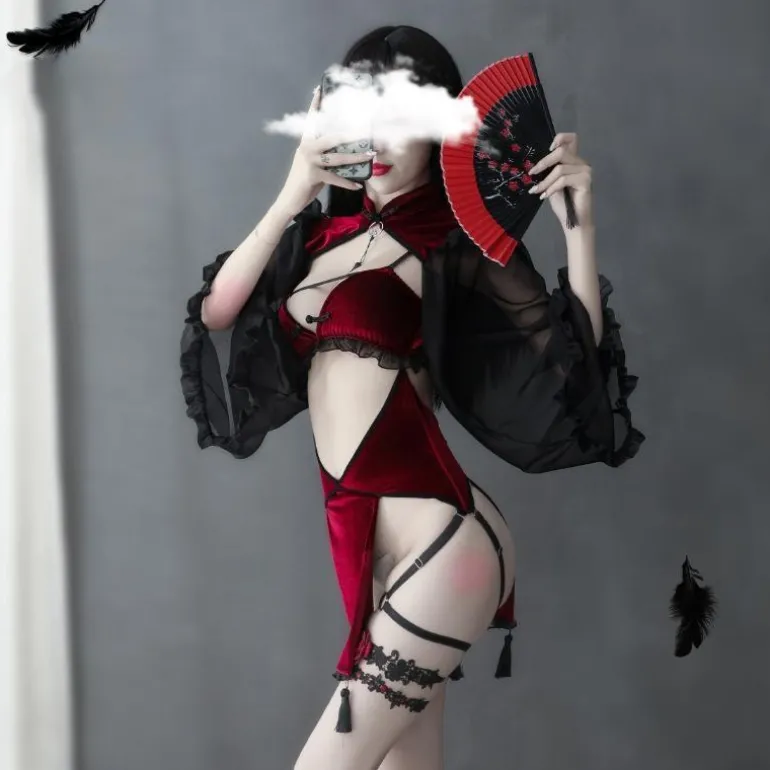 Midnight Witch Cosplay Lingerie Set