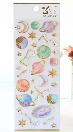Milky Galaxy Stickers