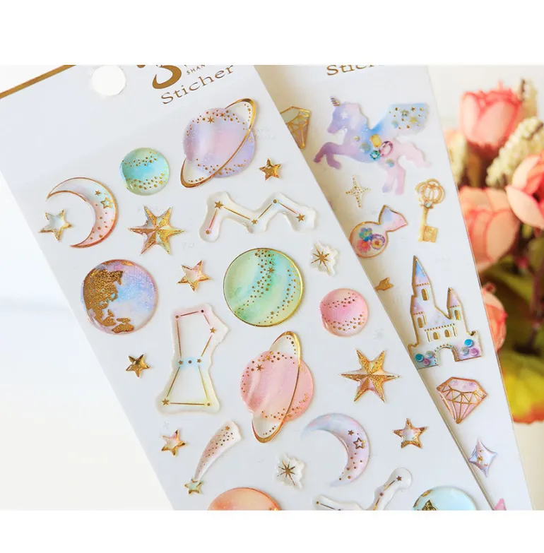 Milky Galaxy Stickers