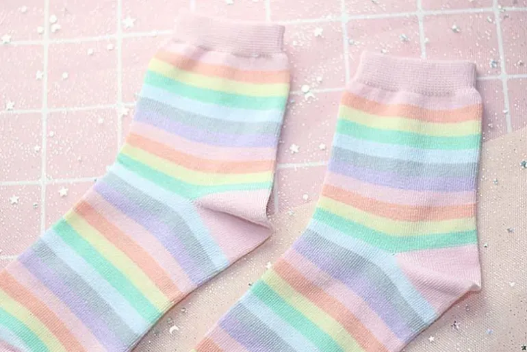 Milky Rainbow Socks