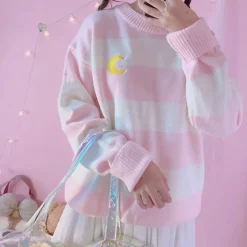 Moon Child Pastel Knit Sweater
