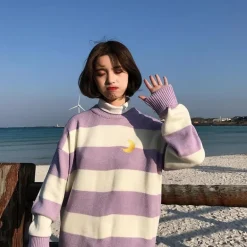 Moon Child Pastel Knit Sweater