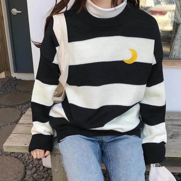 Moon Child Pastel Knit Sweater