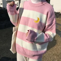 Moon Child Pastel Knit Sweater