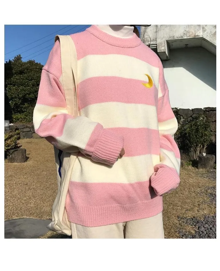 Moon Child Pastel Knit Sweater