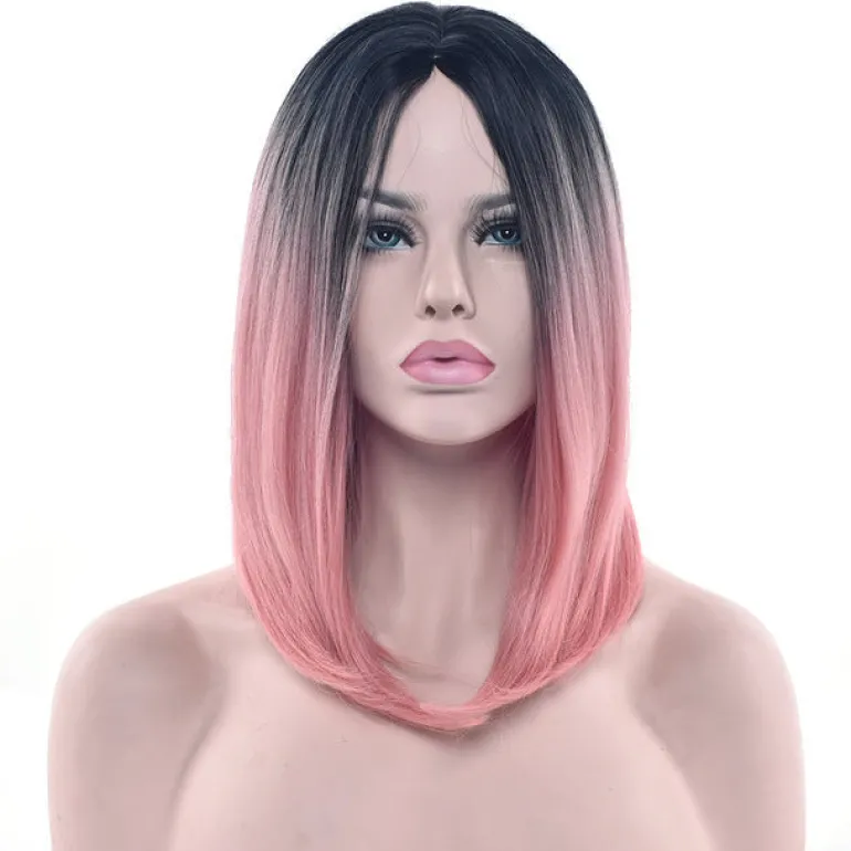 Ombre Medium Length Wigs