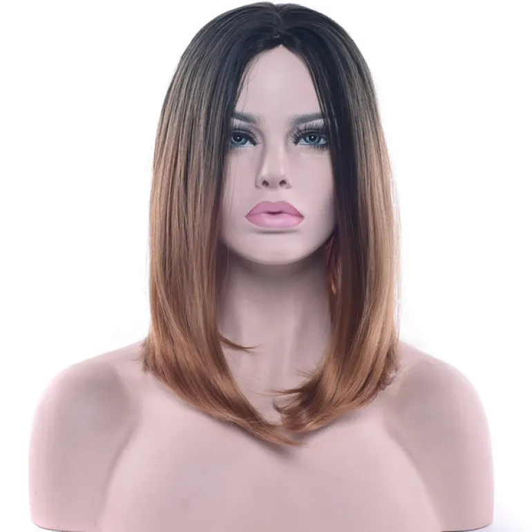 Ombre Medium Length Wigs