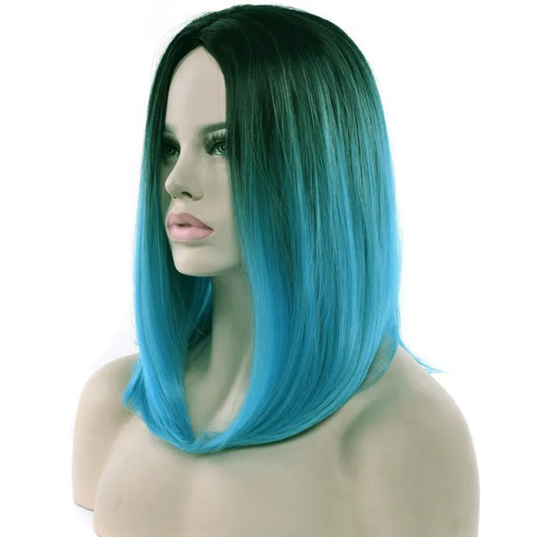Ombre Medium Length Wigs