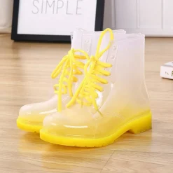 Ombre Transparent Rain Boots