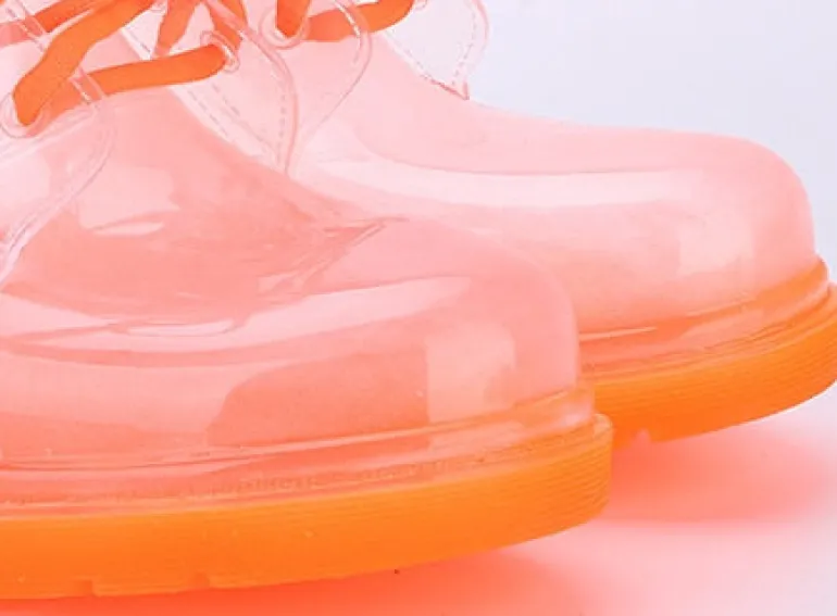 Ombre Transparent Rain Boots