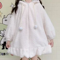 Oversized Fluffy Bunny Jacket