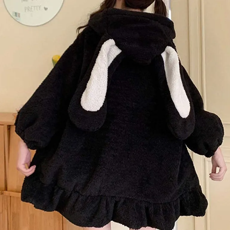 Oversized Fluffy Bunny Jacket