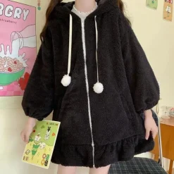 Oversized Fluffy Bunny Jacket