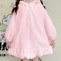 Oversized Fluffy Bunny Jacket