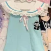 Panda Medic Collared Blouse