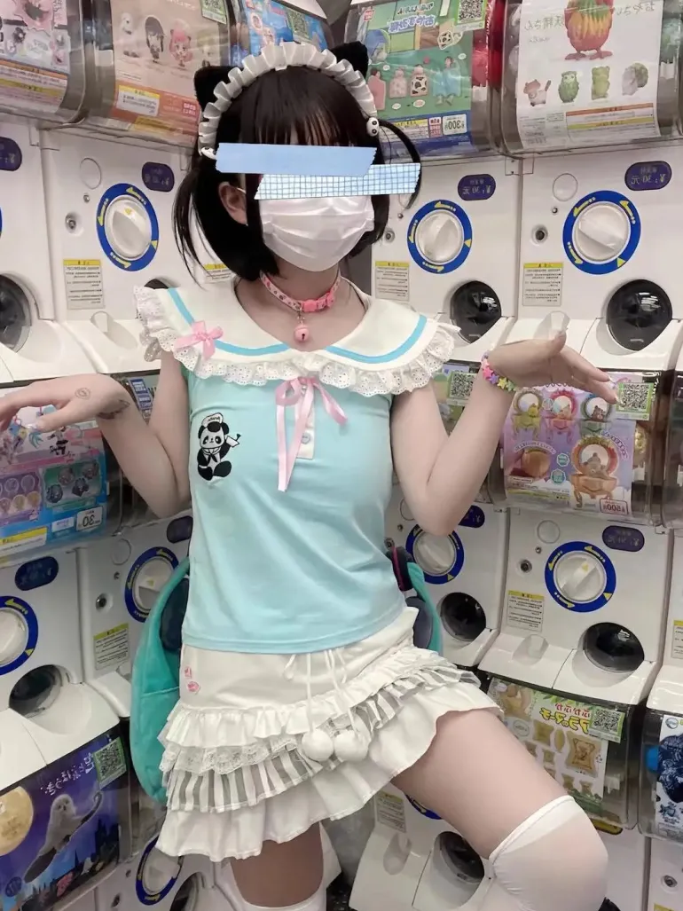 Panda Medic Collared Blouse