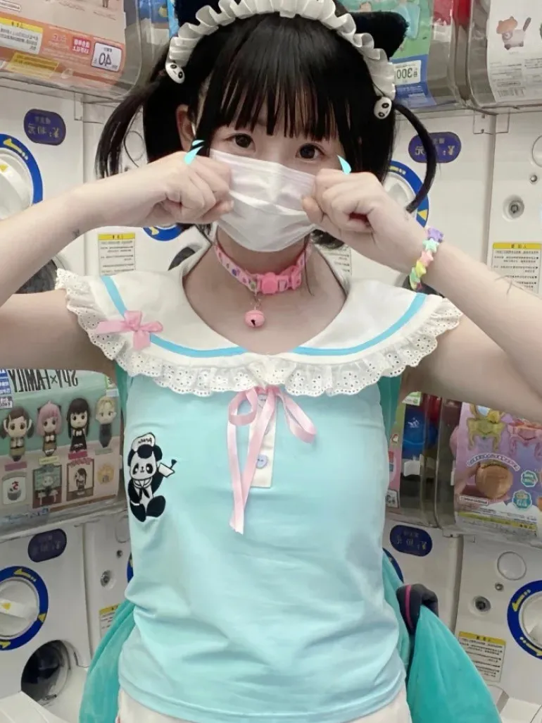 Panda Medic Collared Blouse