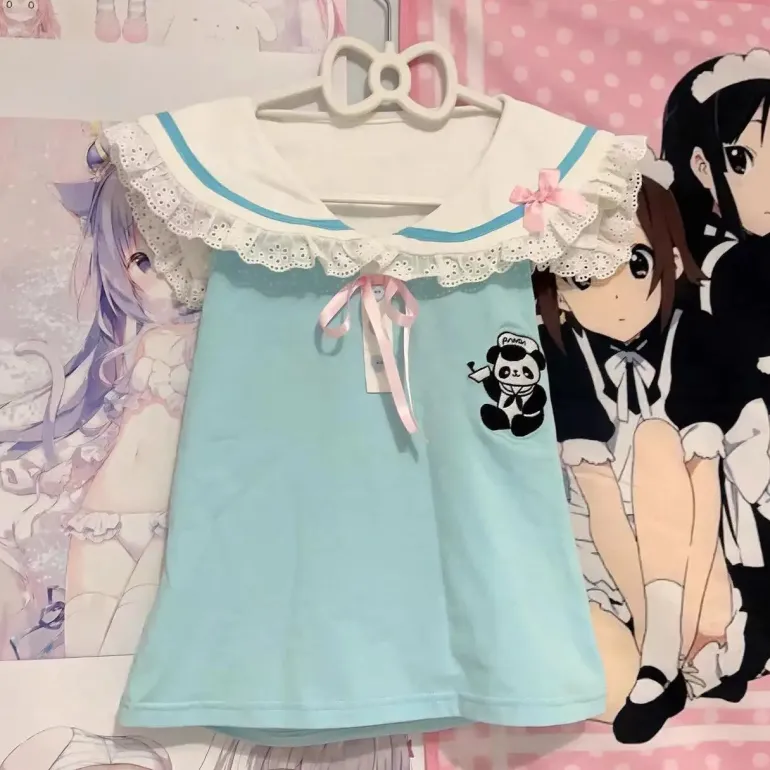 Panda Medic Collared Blouse