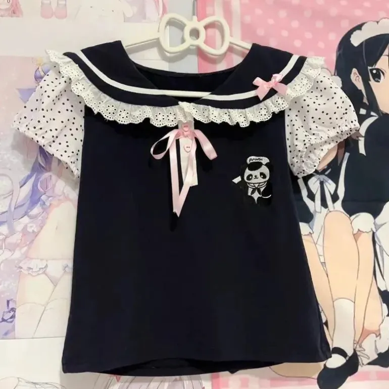 Panda Medic Collared Blouse