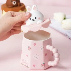 Pastel Animal Mug & Straw Set