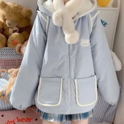 Pastel Bear Double-Sided Jacket