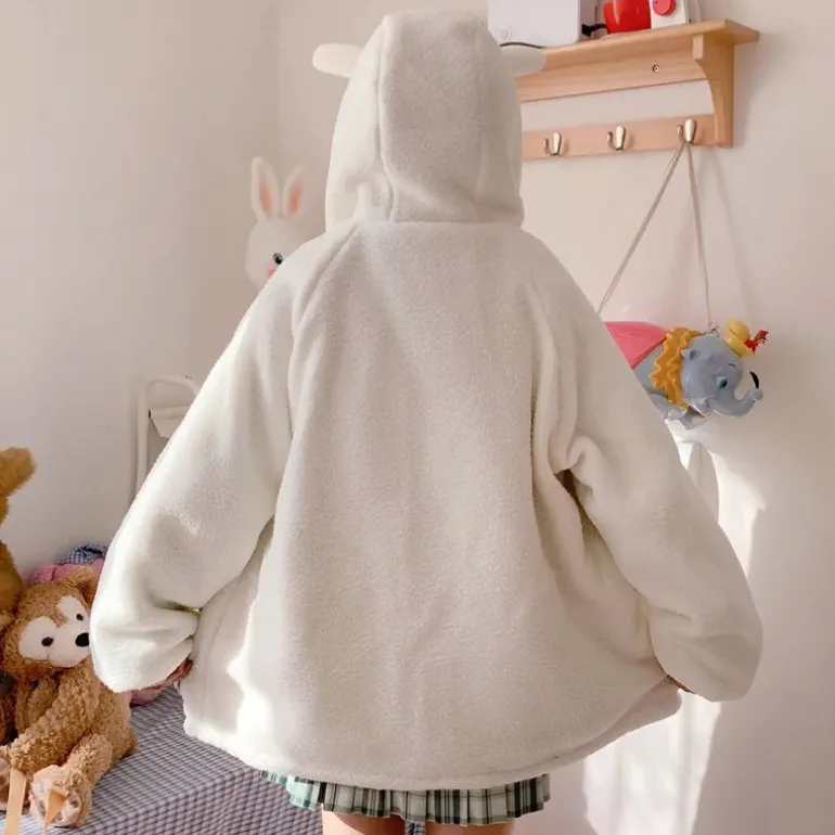 Pastel Bear Double-Sided Jacket