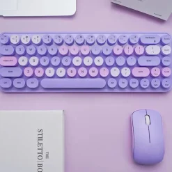 Pastel Candy Keyboard & Mouse Set