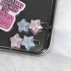 Pastel Candy Star Hair Clips