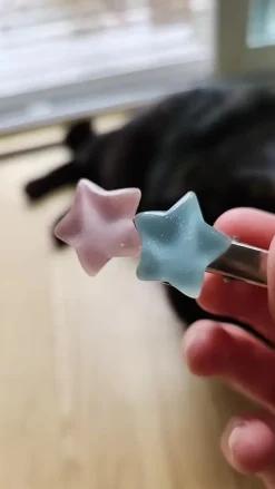 Pastel Candy Star Hair Clips