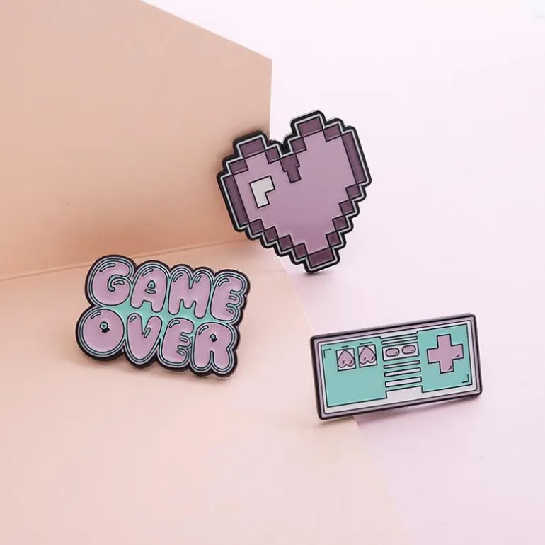 Pastel Gamer Enamel Pins