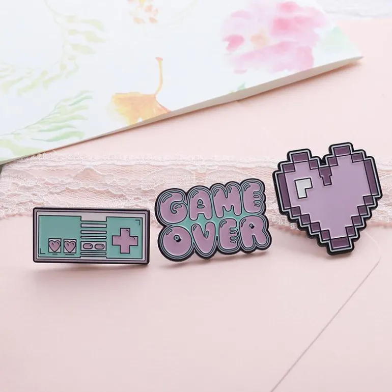 Pastel Gamer Enamel Pins