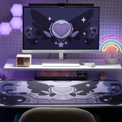 Pastel Goth Angel Heart Mouse Pad
