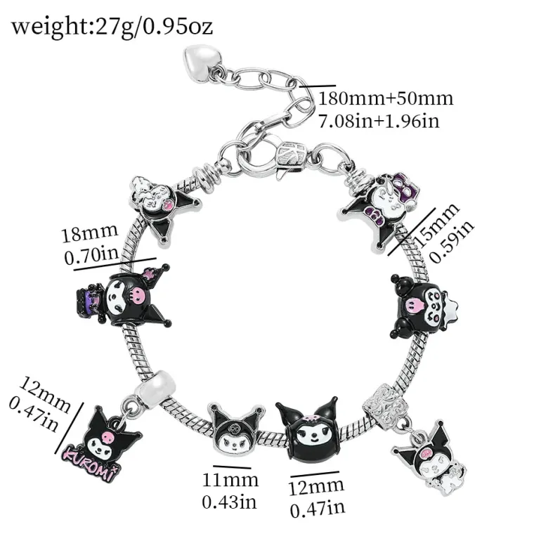 Pastel Goth Charm Bracelet