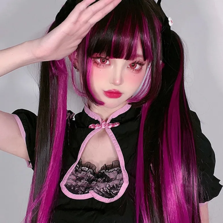 Pastel Goth Draculaura Wig
