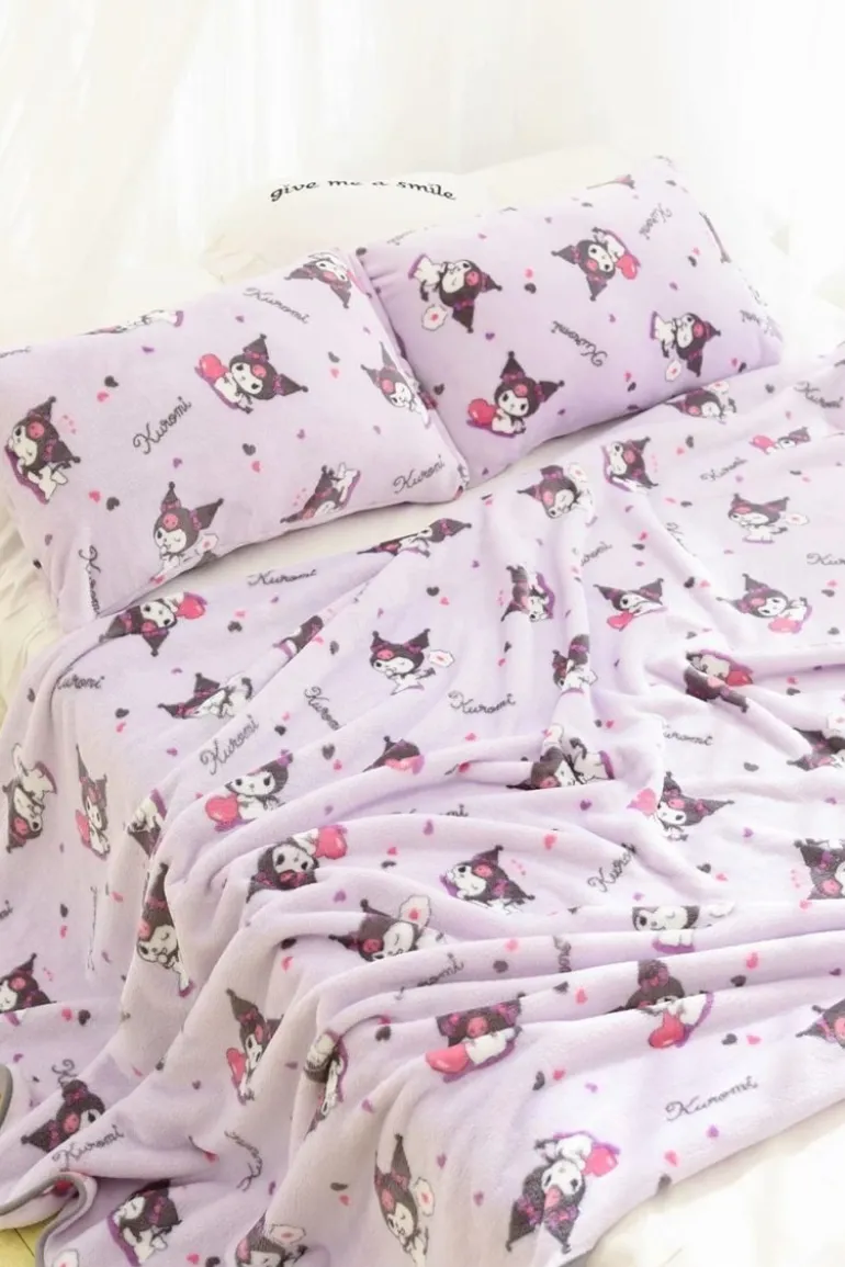 Pastel Goth Fuzzy Blanket Set