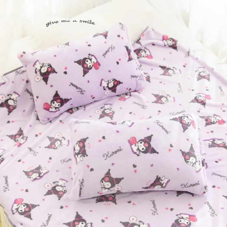 Pastel Goth Fuzzy Blanket Set