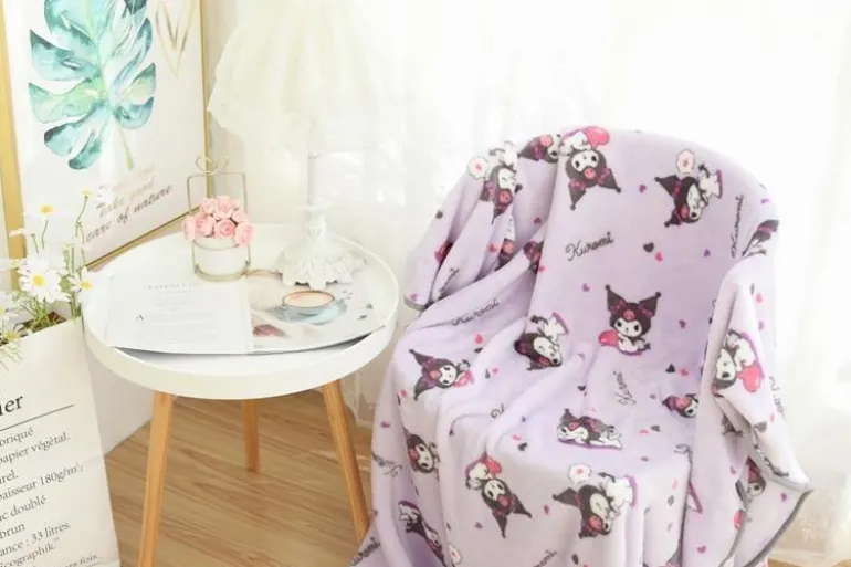 Pastel Goth Fuzzy Blanket Set
