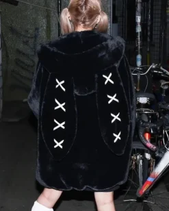 Pastel Goth Fuzzy Bunny Jacket