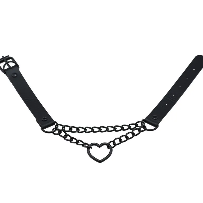 Pastel Goth Heart Choker