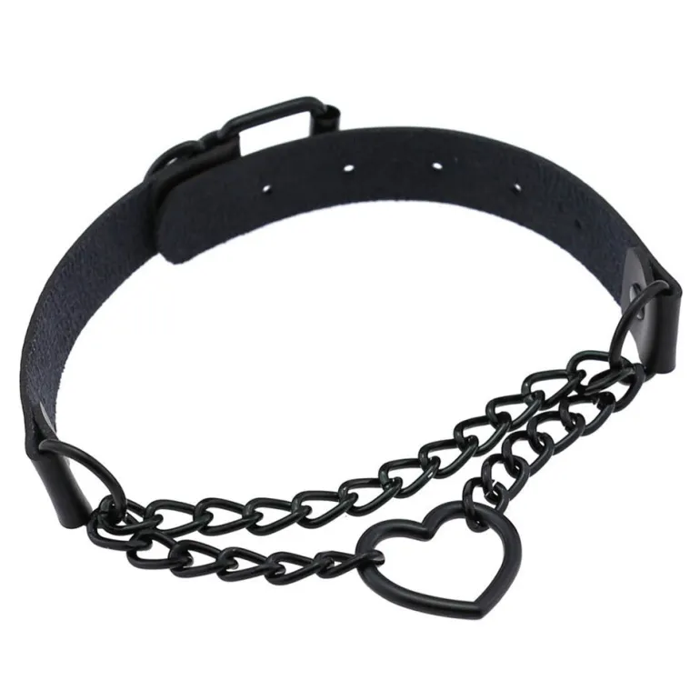 Pastel Goth Heart Choker