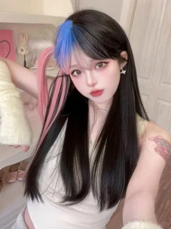 Pastel Goth Peekaboo Wig