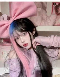 Pastel Goth Peekaboo Wig
